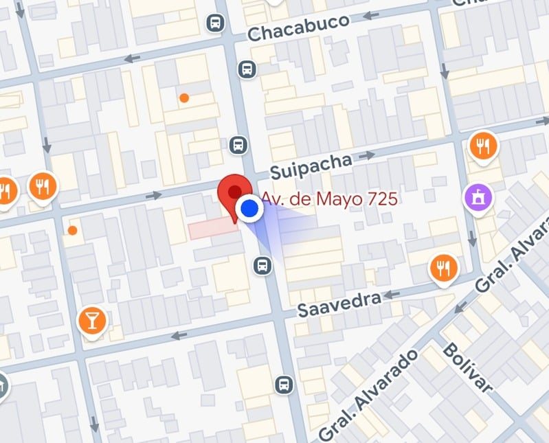 Mapa de ubicación: Av. de Mayo 725, Ramos Mejía
